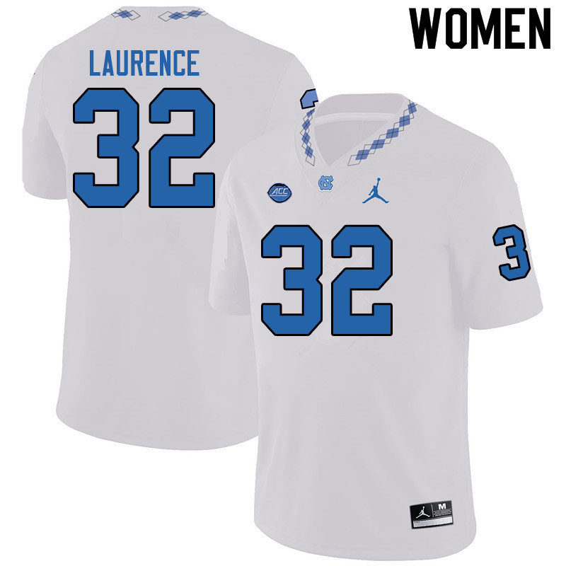Jordan Brand Women #32 Mason Laurence North Carolina Tar Heels College Football Jerseys Sale-White